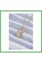 316L Steel Chain Gold Color Zircon Stone Face Figured Tarot Necklace Bezoss