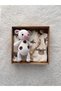 Cow Themed Newborn Baby Gift Set Amigurumi Cow, Pacifier Strap, Overalls 3-6-9 Months - 3