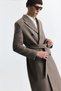 Double Breasted Belted Coat - 5