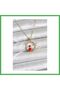 316L Steel Chain Gold Zircon Stone Christmas Theme Women's Necklace Bezoss