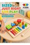 3 in 1 Wooden Montessori Learning Board, Colourful Shape Stacking & Counting Puzzle - 4