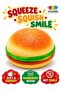 Soft Squishy Hamburger Toy, Realistic Food Shaped Squeeze Stress Relief Fidget Toy for