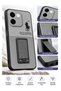 Honor X7e 4G 2026 Shockproof TPU Phone Case with Built-in Kickstand Textured Anti-Slip Protective Case Cover - 2