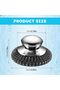 2-Pack Stainless Steel Wire Brushes - Includes 4 Replacement Pads, Rust-Proof for Pots/Pans/Dishes, - 7