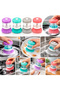 Dish and Sink Cleaning Brush with Detergent Container, Transparent Storage, Pack of 12 - 2