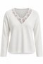 Ecru Lace Collar Sweater 5337