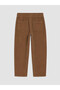 Özmarka New Season Brown Boys' Velvet Trousers - 3
