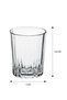 Elsa - Set of 6 190 Cc Glass Soft Drink Glasses Water Juice Cocktail and Beverage Glasses - 4