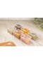 6-Piece Transparent Spice Container Set with Spoons, Stackable Kitchen Organizer - 4