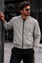 Men's Seasonal Zippered Casual Stone Raincoat - 2
