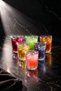 Elsa - Set of 6 190 Cc Glass Soft Drink Glasses Water Juice Cocktail and Beverage Glasses - 6
