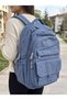 Crinkle Backpack Multi-Compartment Blue - 5