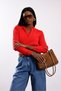 Red Sweater with Lace Collar and Sleeves 261069 - 4
