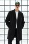 Men's Classic Buttoned Premium Navy Blue Coat