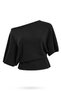 Black Belted Bat Sleeve Knitwear 251375