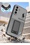 Samsung Galaxy A57 5G 2026 Shockproof TPU Phone Case with Built-in Kickstand Textured Anti-Slip Protective Case Cover - 4