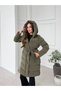 New Season Women's Belt Detailed Midi Length Puffer Coat - 3