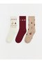 Esvab • Modern & Distinctive New Year's Themed Women's Socks 3-Piece Set