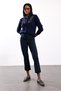 Navy Blue Bead and Sequin Embroidered Cardigan 7892 - 2