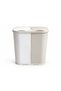 XL Duo 100 Liter Two-Compartment Manual Dirty Laundry Basket with Lid White Beige - 7
