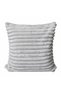 Ribbed Plush Cushion Cover _Double-Sided Soft Pillow with Hidden Zipper _Soft Ribbed Cushion 40X40 Off-White