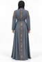 Embroidered Floral and Sleeve Work Abaya |   Floral and Sleeve Embroidered Abaya - 4