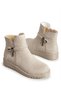 Mi̇lana Women's Casual Boots with Buckle Detail - 3