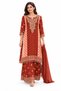 Rust Mirror-Embellished Kurta Palazzo Set