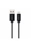 كابل USB-A إلى Lightning للآيفون، أسود مضفر - 4
