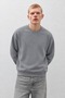 Men's Casual Wear Long Sleeve Crew Neck Anthracite Sweatshirt - 2