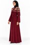 Embroidered Floral and Sleeve Work Abaya |   Floral and Sleeve Embroidered Abaya - 3