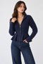 Women's Turtleneck Zippered Knitwear Cardigan - 4