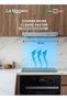 LA MODANO Slim Stainless Steel 90cm Built-In Kitchen Hood with 3-Speed Control, LED Lighting, and - 4