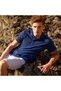 Marine Navy Blue Men's Polo Collar T-Shirt - 6