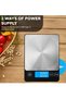 Arabest 10kg Digital Kitchen Scale Rechargeable with USB Type C Charging & LCD Display, 304 - 3
