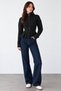 Women's Turtleneck Zippered Knitwear Cardigan - 3