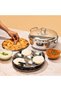 Vinod Deluxe Stainless Steel Multi Kadai, 26 cm, 3.8 L, 6 Steaming Plates, SAS Bottom, Induction - 3