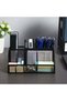 Desk Organizer Metal Mesh Black - 4