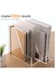 TPGP Small Desk Organizer Magazine File Holder Acrylic Organizer Rack - Hold Notebooks, Binders - 5
