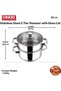 VINOD Stainless Steel 2-Tier Steamer with Glass Lid, 20 cm | 2.5mm Thick Base | Multi-Purpose - 5