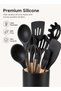 Silkja Kitchen Utensils Set – 12-Piece Silicone Cooking Utensils Set with Holder – Heat-Resistant - 4
