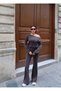 Women's Top and Bottom Set Modal Fabric Off-Shoulder Blouse and Wide-Leg Pants Two-Piece Set - 5