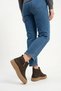 Merlos Yan Double Rubber Genuine Leather Women's Daily Boots Brown Nubuck - 5