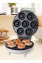 DUNISO Doughnut maker, electric bread maker, cake maker, 7 hole waffle maker, non stick surface