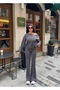 Women's Top and Bottom Set Modal Fabric Off-Shoulder Blouse and Wide-Leg Pants Two-Piece Set