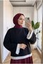 Women's Romantic Scallop Lace Detailed Long Sleeve Body 60 cm - 2