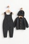 Girl Boy Baby Knitwear Salopet Cardigan Beanie 3 Piece Newborn Winter Set