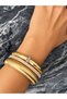 Thick 3-Piece Leopard/White Stone Bracelet/Bangle