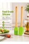 Leoxol Silicone Spatula Set | 2PCS Heat Resistant 230°C Kitchen Tools | Cooking Spatula & Oil Brush - 2