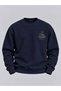 Men's Regular Fit 3 Thread Printed Sweatshirt with Back Detail